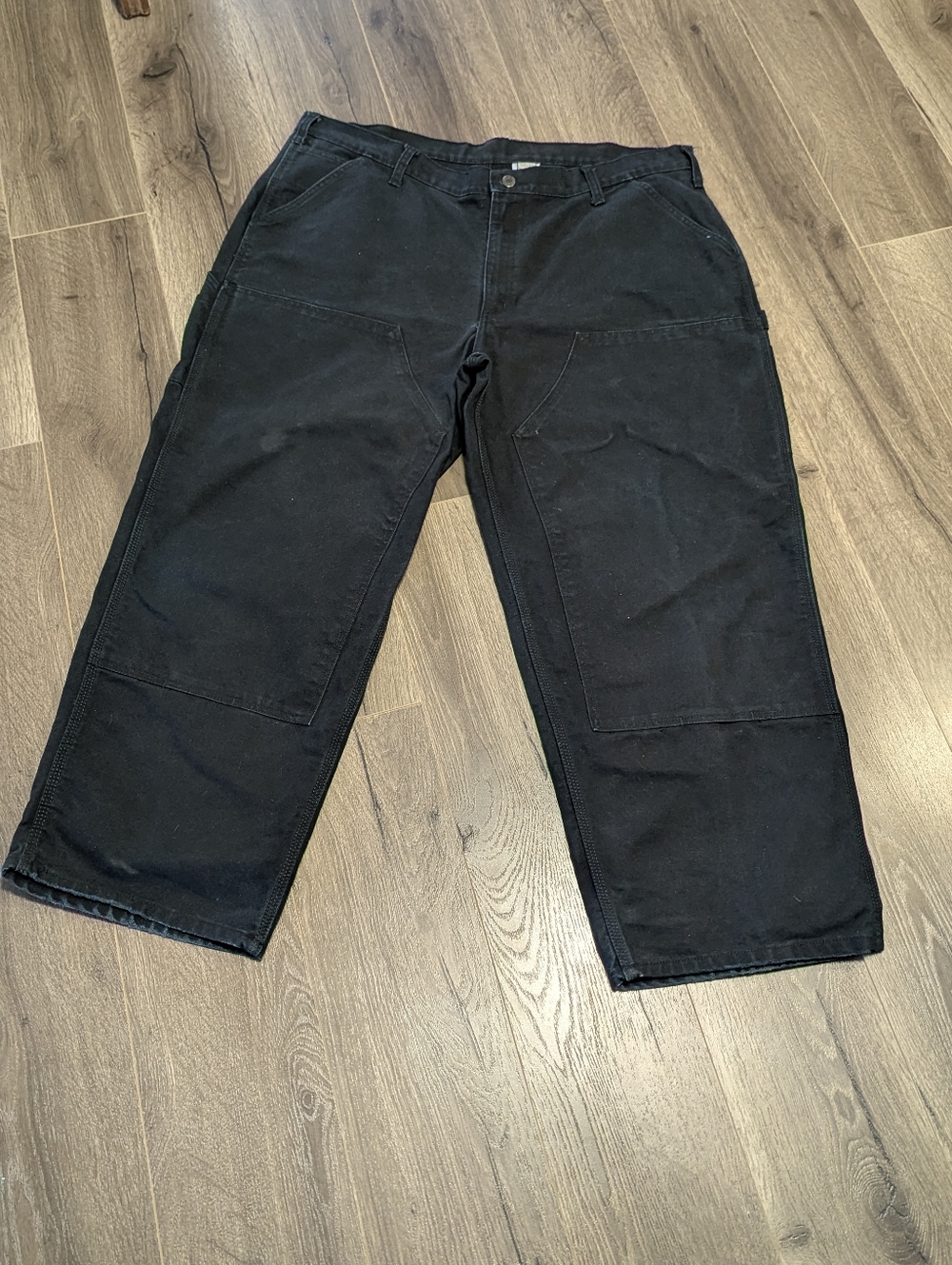 Dakota Work Wear Double Knee Pants Thick Canvas Wide Legs 42W/30L. GUC